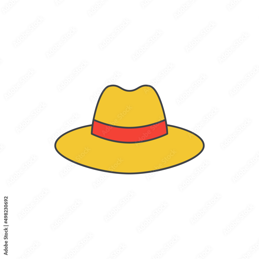 Cap fashion icon in color icon, isolated on white background Cap fashion icon in color icon, isolated on white background