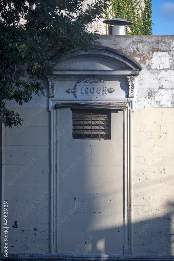 Old door in an old building Old door in an old building