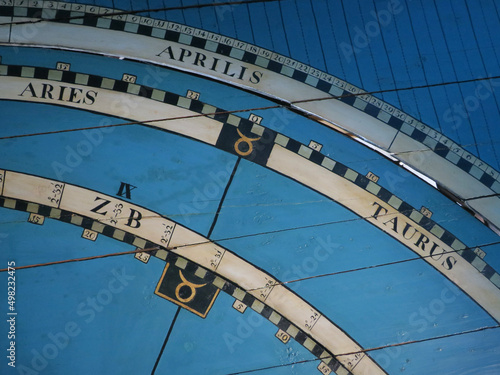 part of the ceiling of the planetarium in Franeker The Netherlands