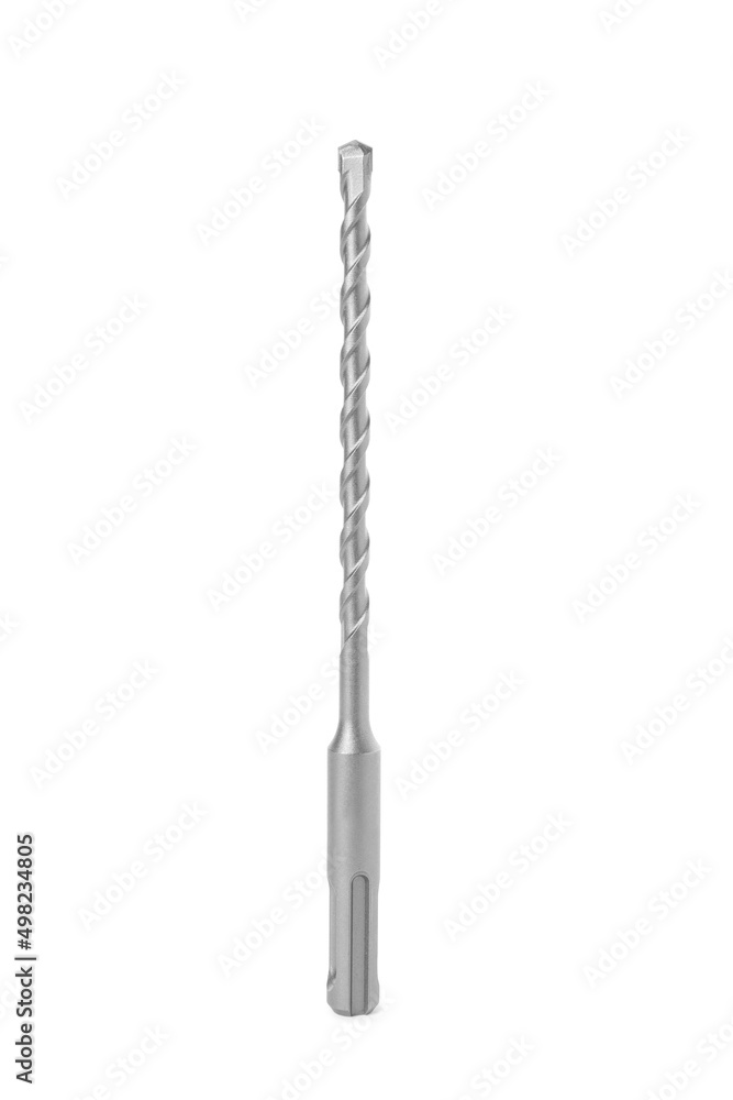 One twist drill bit isolated on white. Carpenter's tool One twist drill bit isolated on white. Carpenter's tool
