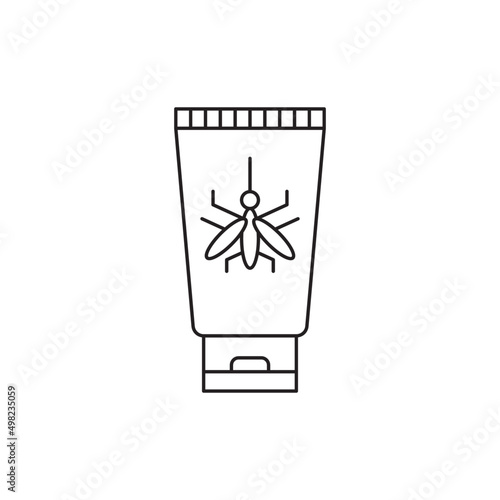 insect Cream  icon line style icon, style isolated on white background
