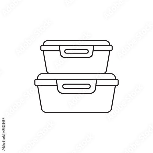 Beach or camping beverages icon line style icon, style isolated on white background
