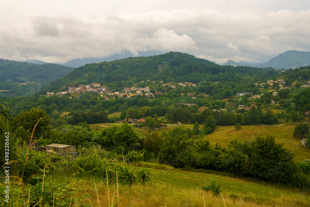 Landscape of Garfagnana at summer