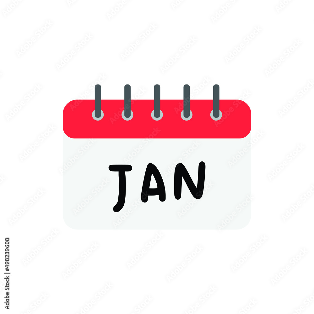 Vector calendar January for website, cv, presentation Vector calendar January for website, cv, presentation