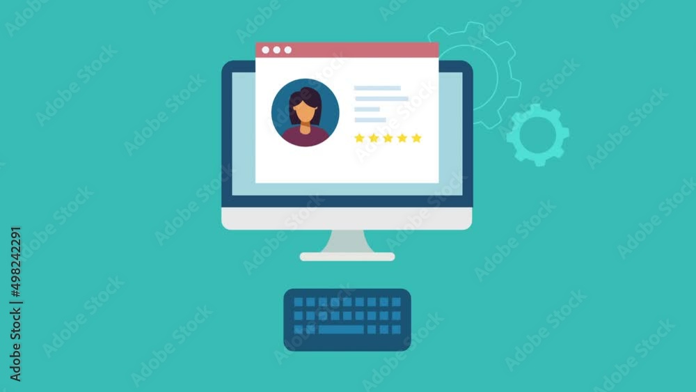 Customer profile analysis animation concept Customer profile analysis animation concept