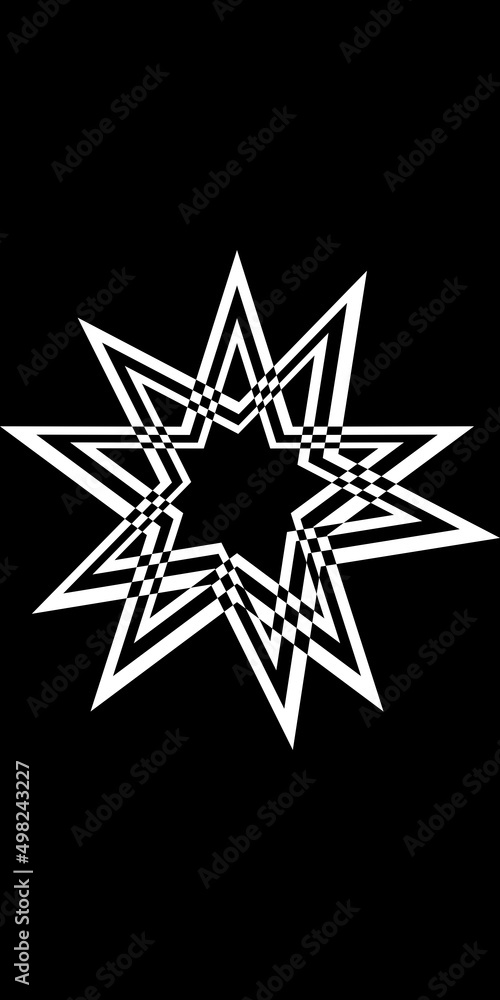 Abstract shape with black lines. Op art. Trendy design element for logo, tattoo, web pages, prints, posters, template, pattern and abstract background.Inside speed lines in arrow form. Geometric art. Abstract shape with black lines. Op art. Trendy design element for logo, tattoo, web pages, prints, posters, template, pattern and abstract background.Inside speed lines in arrow form. Geometric art.