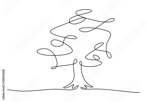 One continuous single line ...