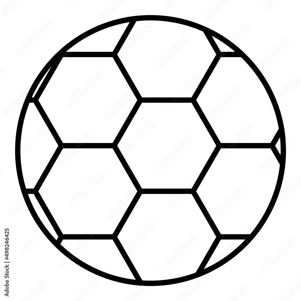Fototapeta premium Soccer Flat Icon Isolated On White Background