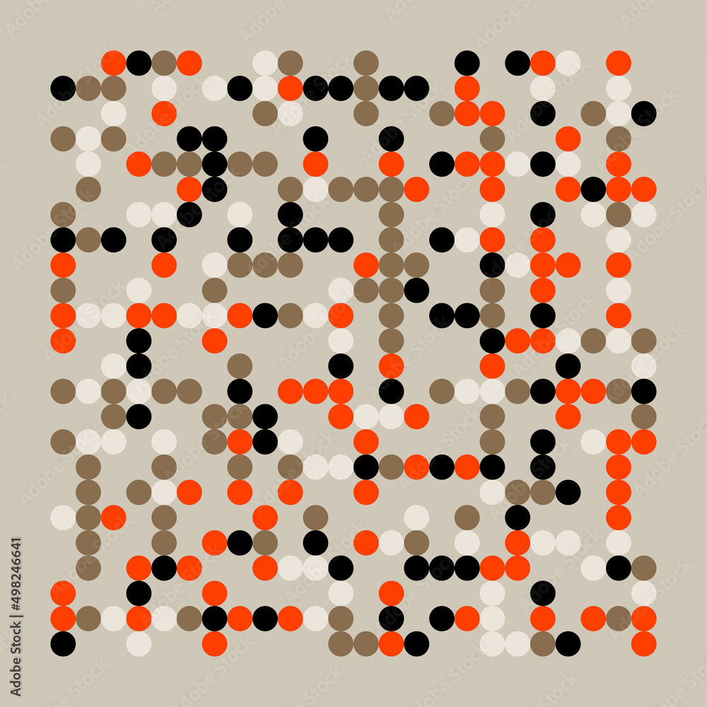 Bauhaus Inspired Graphic Pattern Artwork Made With Abstract Vector Geometric Shapes Bauhaus Inspired Graphic Pattern Artwork Made With Abstract Vector Geometric Shapes