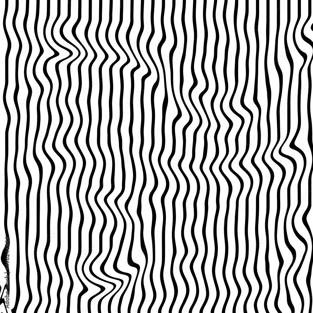 Vector Illustration of the gray pattern of lines abstract background.Vector Strips Abstract Background.Black and white wave stripe optical abstract design. Vector background. curved lines.optical art.