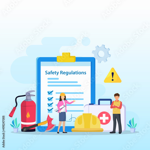 OSHA - Occupational Safety and Health Administration for business and organization vector.