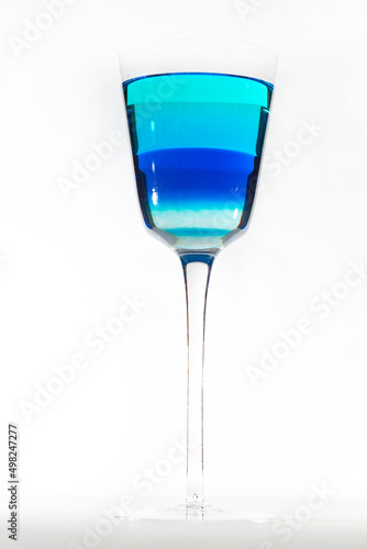 Blauer Farbmix
