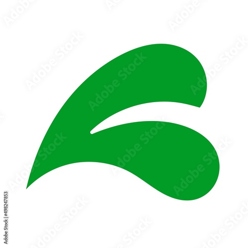 Eleaf green symbol nature logo. Leaf emblem icon vector logo. photo