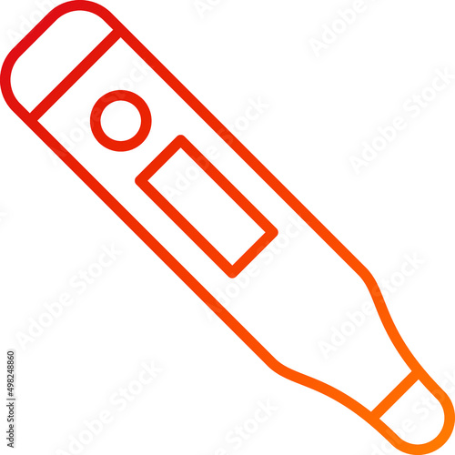 Thermometer Icon Style
