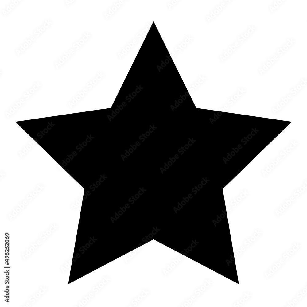 Star Flat Icon Isolated On White Background Star Flat Icon Isolated On White Background