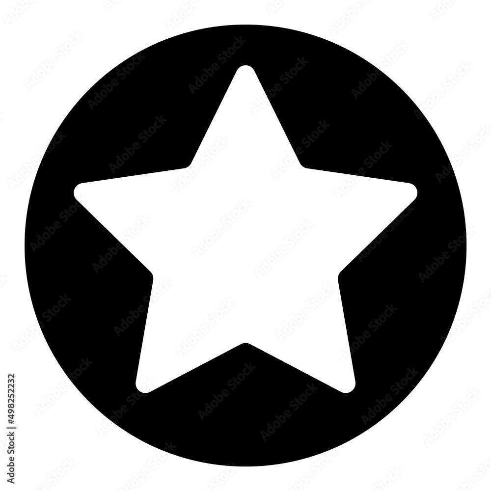 Star Flat Icon Isolated On White Background Star Flat Icon Isolated On White Background