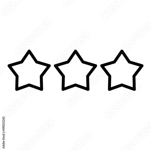 Rating Flat Icon Isolated On White Background