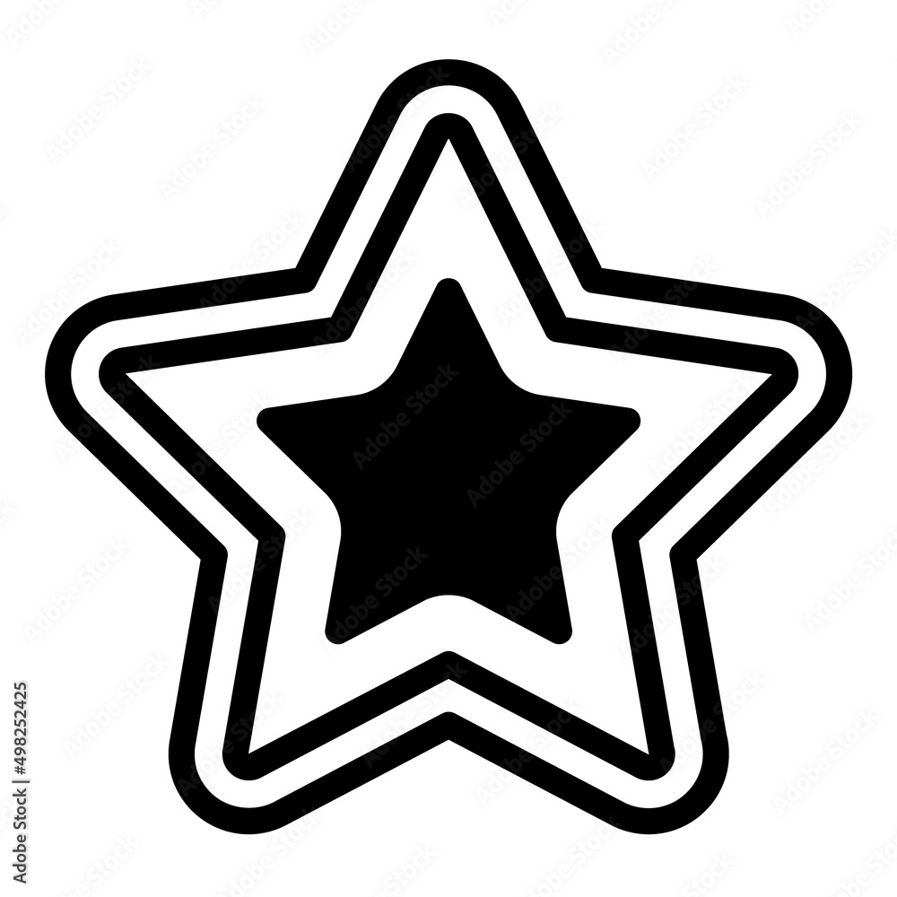 Star Flat Icon Isolated On White Background Star Flat Icon Isolated On White Background