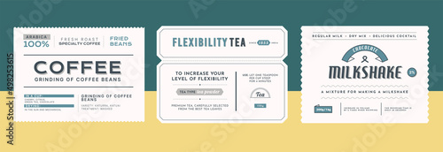 Vintage label. Retro minimal paper sticker for hipsters. Vector abstract geometric classic stamp