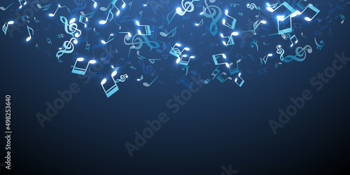 Musical note icons vector design. Audio recording