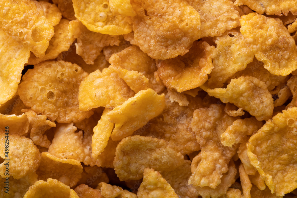 Full frame shot of crunchy cornflakes with copy space Full frame shot of crunchy cornflakes with copy space