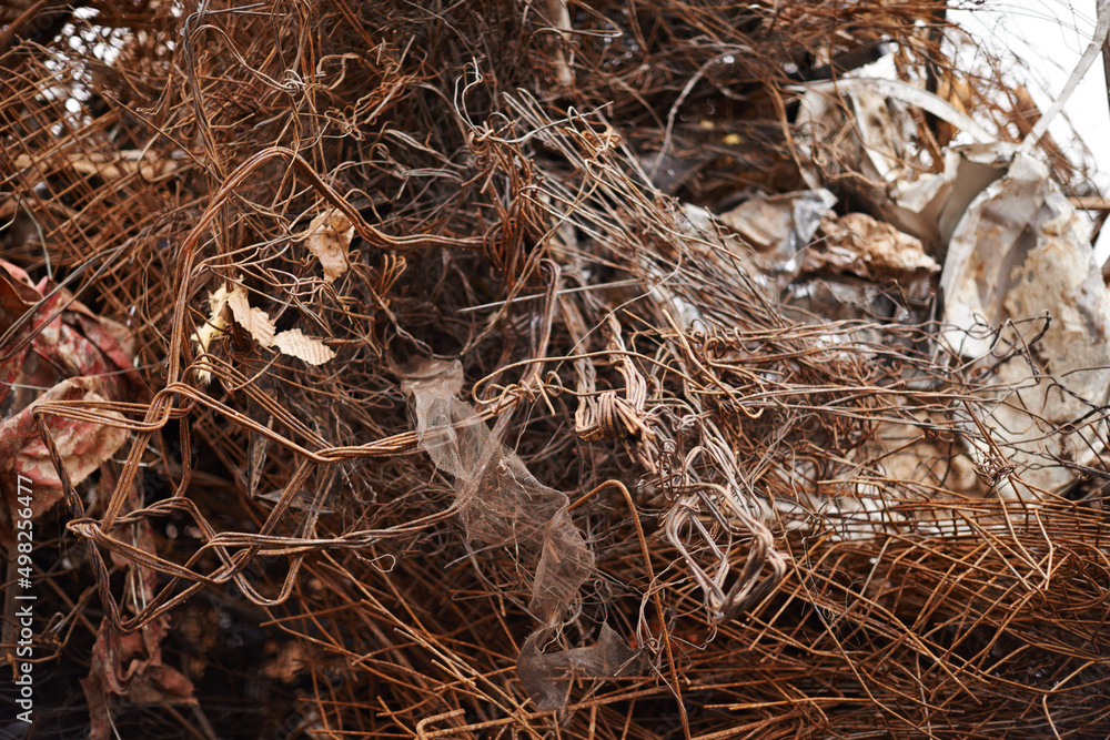 The metal industry. Metal at a scrap yard. The metal industry. Metal at a scrap yard.
