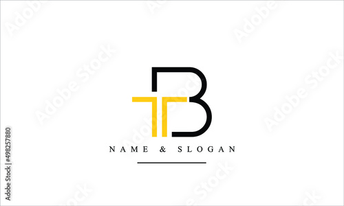 TB, BT, T, B abstract letters logo monogram
