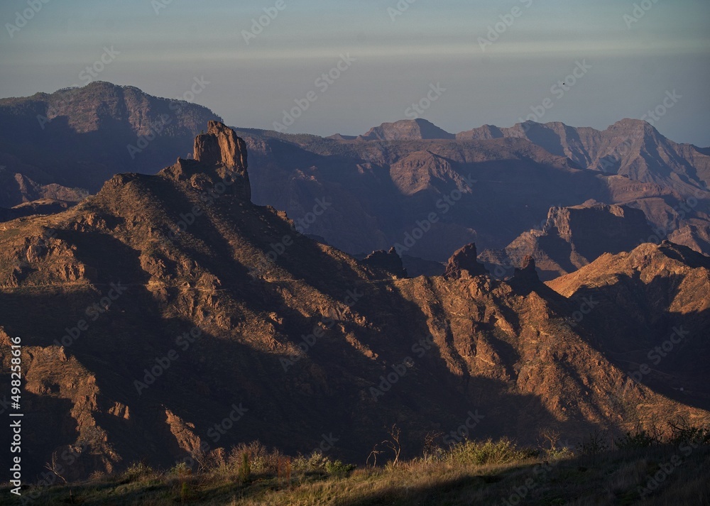 Fototapeta premium sunset over the mountains