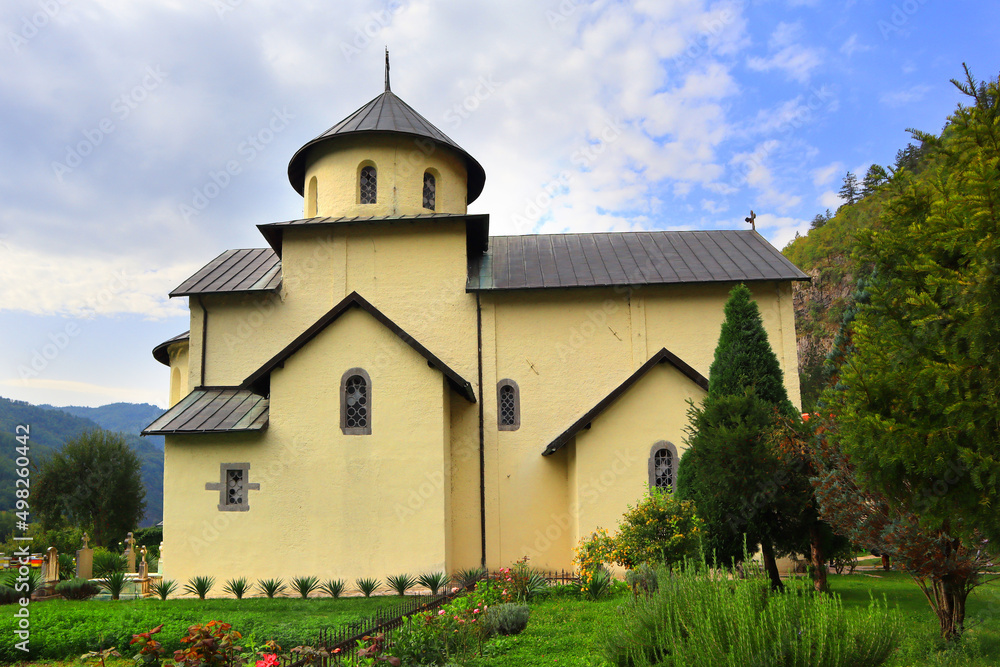 Famous Moracha Monastery in Montenegro
