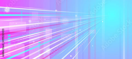 Ray Radial Beam of Light Background, Speed, Fast, Technology Concept