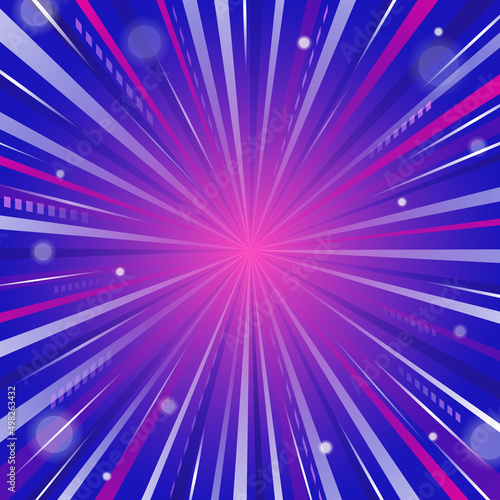 Ray Radial Beam of Light Background, Speed, Fast, Technology Concept