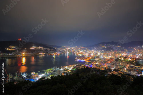 nagasaki night view of the city 長崎