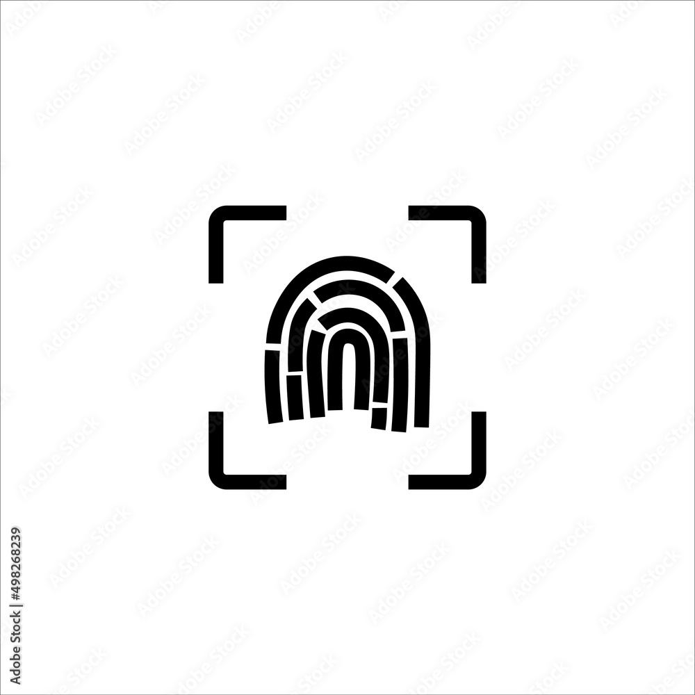 finger scanner icon vector illustration symbol finger scanner icon vector illustration symbol