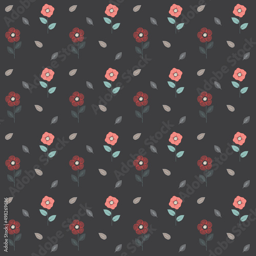 seamless pattern with flowers