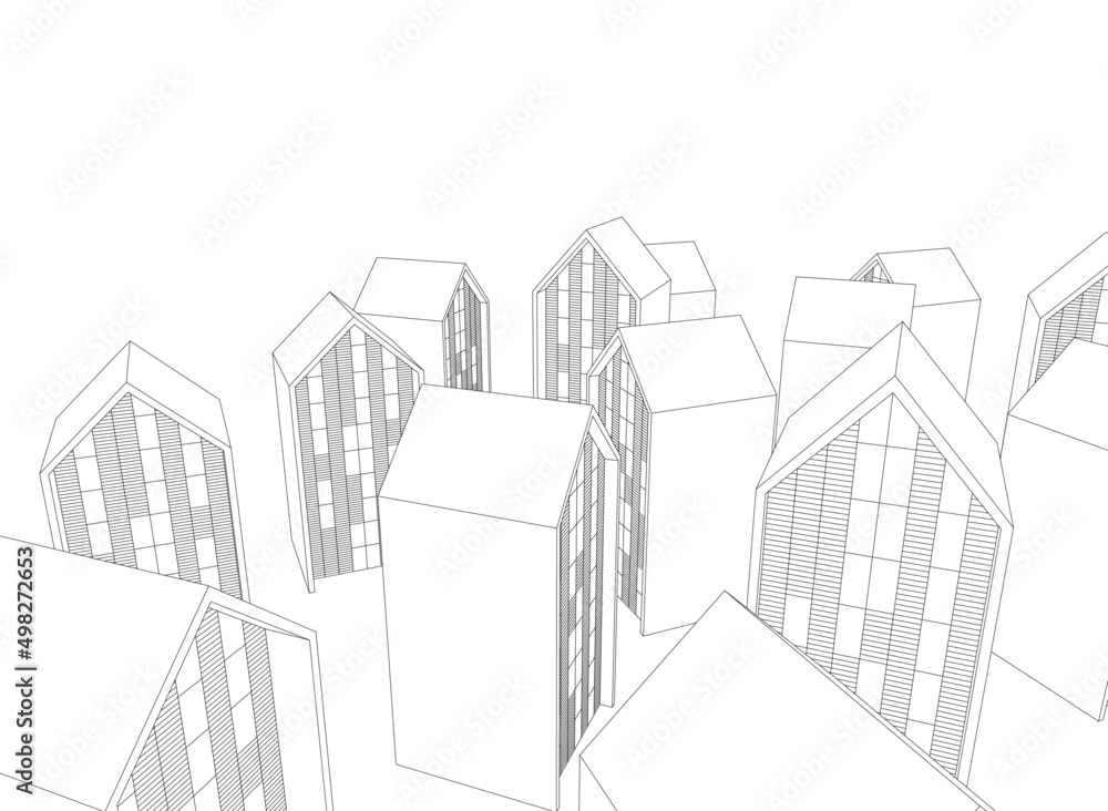 abstract city concept abstract city concept