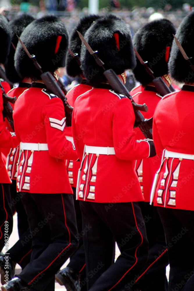 Trooping the Colour London England - obrazy, fototapety, plakaty 