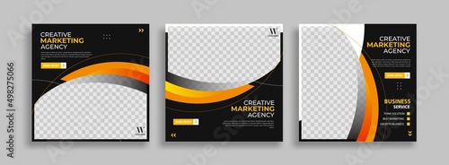 Creative Business marketing social media post template	