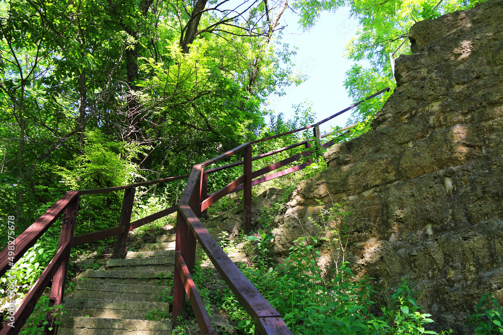 stone wall fort wooden staircase backyard castle stairs nature trail hiking adventure rock wood steps stone wall fort wooden staircase backyard castle stairs nature trail hiking adventure rock wood steps