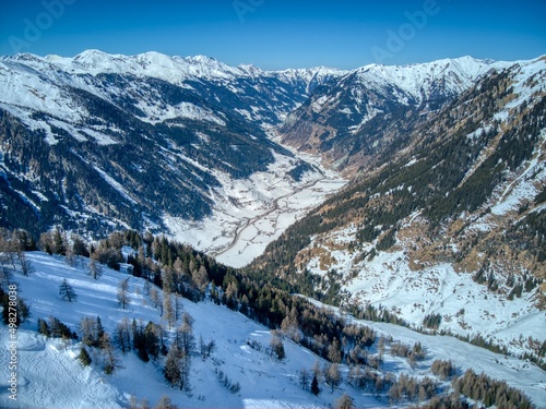 a snow covered valley near salzburg © Nico