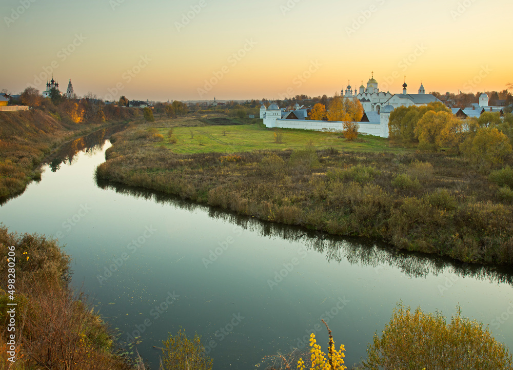 Church of Ascension and Holy Intercession (Pokrovsky) monastery in Suzdal. Russia