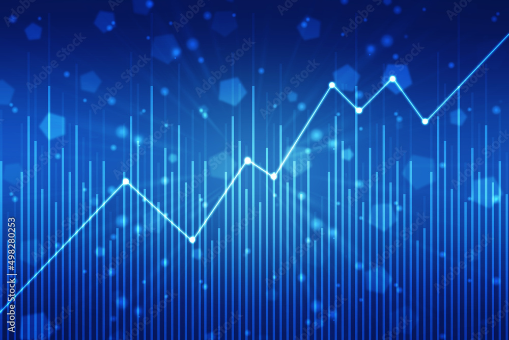 Business Growth graph on technology background, Futuristic raise arrow chart digital transformation abstract technology background. Big data and business growth currency stock and investment economy Business Growth graph on technology background, Futuristic raise arrow chart digital transformation abstract technology background. Big data and business growth currency stock and investment economy