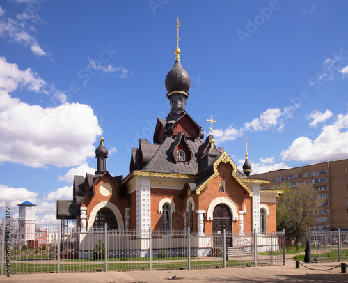 Church of Seraphim of Sarov in Alexandrov town. Russia photo