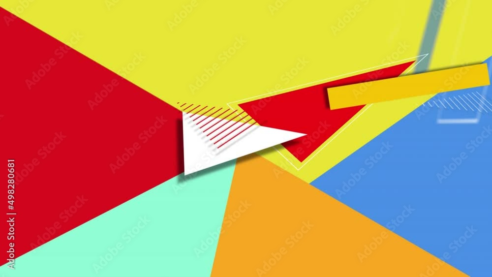 Animation of multiple colourful moving shapes on colourful moving background Animation of multiple colourful moving shapes on colourful moving background
