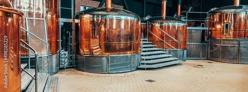 Bild auf Leinwand Brewery equipment