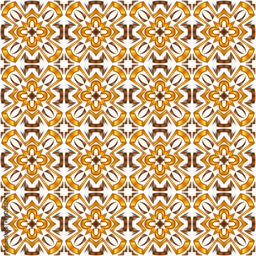 Ceramic tile seamless pattern. Wall or floor texture. Absrtract decorative porcelain pottery.