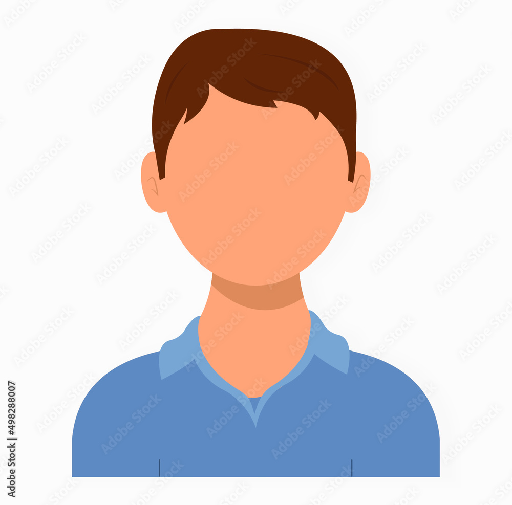 Icon of a man's face with light skin Icon of a man's face with light skin
