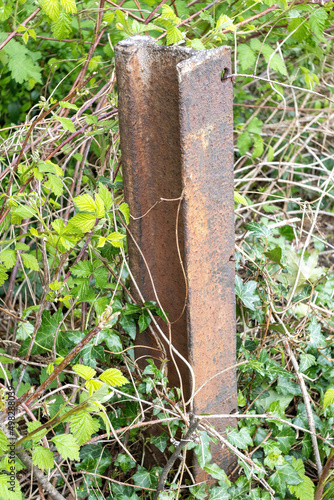 Wallpaper Mural rusty iron of a fence Torontodigital.ca