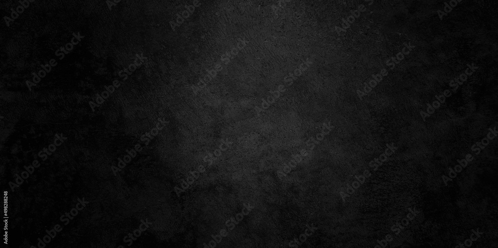 Old black background. Grunge texture. Dark wallpaper. Blackboard, Chalkboard, room Wall, wall background
