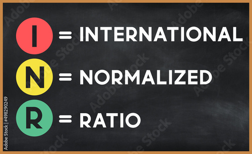international normalized ratio (inr) on chalk board