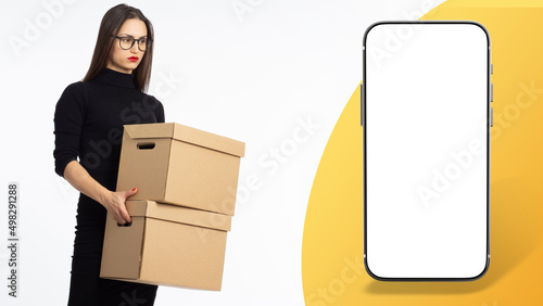 Online delivery service. A ...